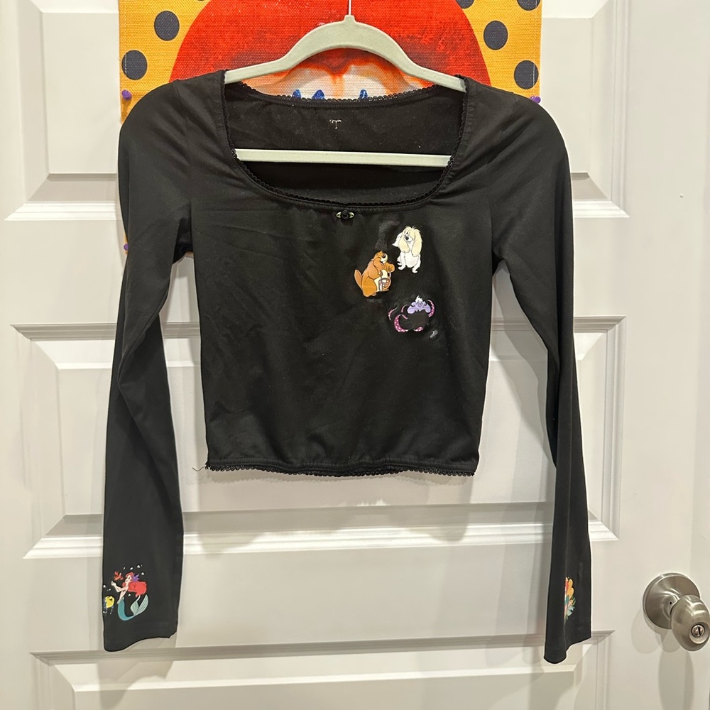 DIY little mermaid and random lady and the tramp characters crop top - Picture 4 of 17